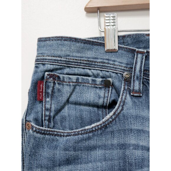 PAUL SMITH - Men's Medium Blue Slight Taper Jeans Size 32 - Picture 3 of 8